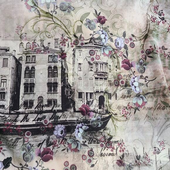 Impulse California Lightweight Button Jacket City Floral Print Wearable Arts - L - Picture 10 of 11